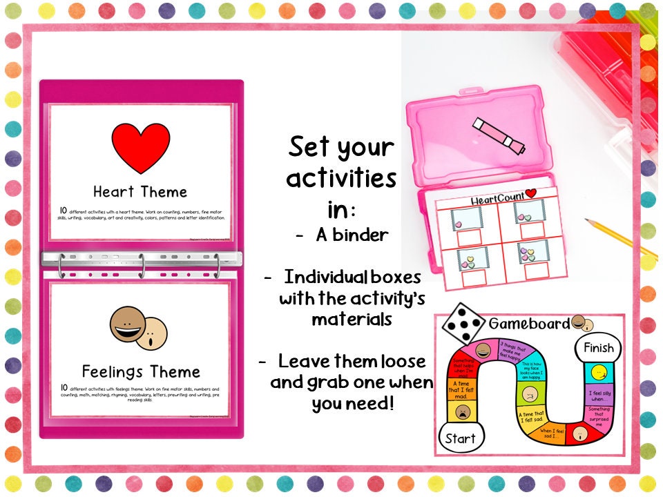 February Play Learn Create Pack for Preschool Homeschool