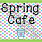 Spring Cafe Pretend Play Dramatic Play Set for Preschool, PreK, Kindergarten