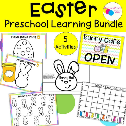 Easter Preschool Activity Bundle for Preschool, PreK and Kindergarten