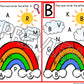 Rainbow Theme Letter Hunt Activity for Preschool, PreK and Kindergarten