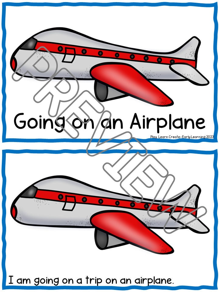 Going on an Airplane Social Skills Story, Travel Social Skills Story for Kids