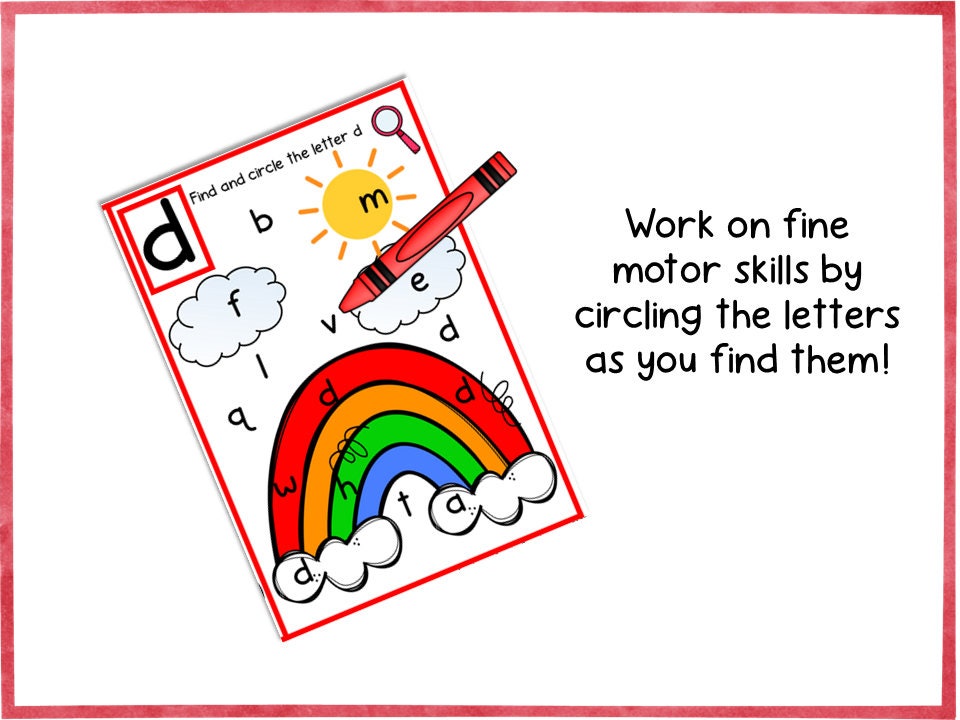 Rainbow Theme Letter Hunt Activity for Preschool, PreK and Kindergarten