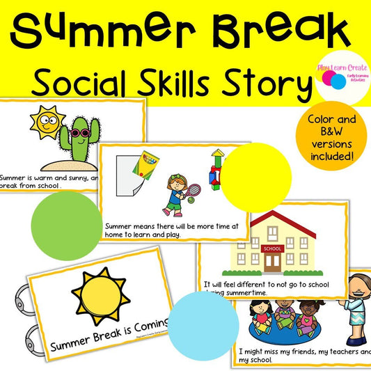 Summer Break Social Skills Story